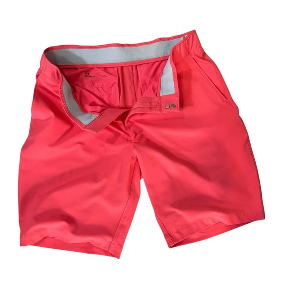 Under Armour Heatgear Pink Shorts Size 8/ EU 38 - Picture 3 of 16